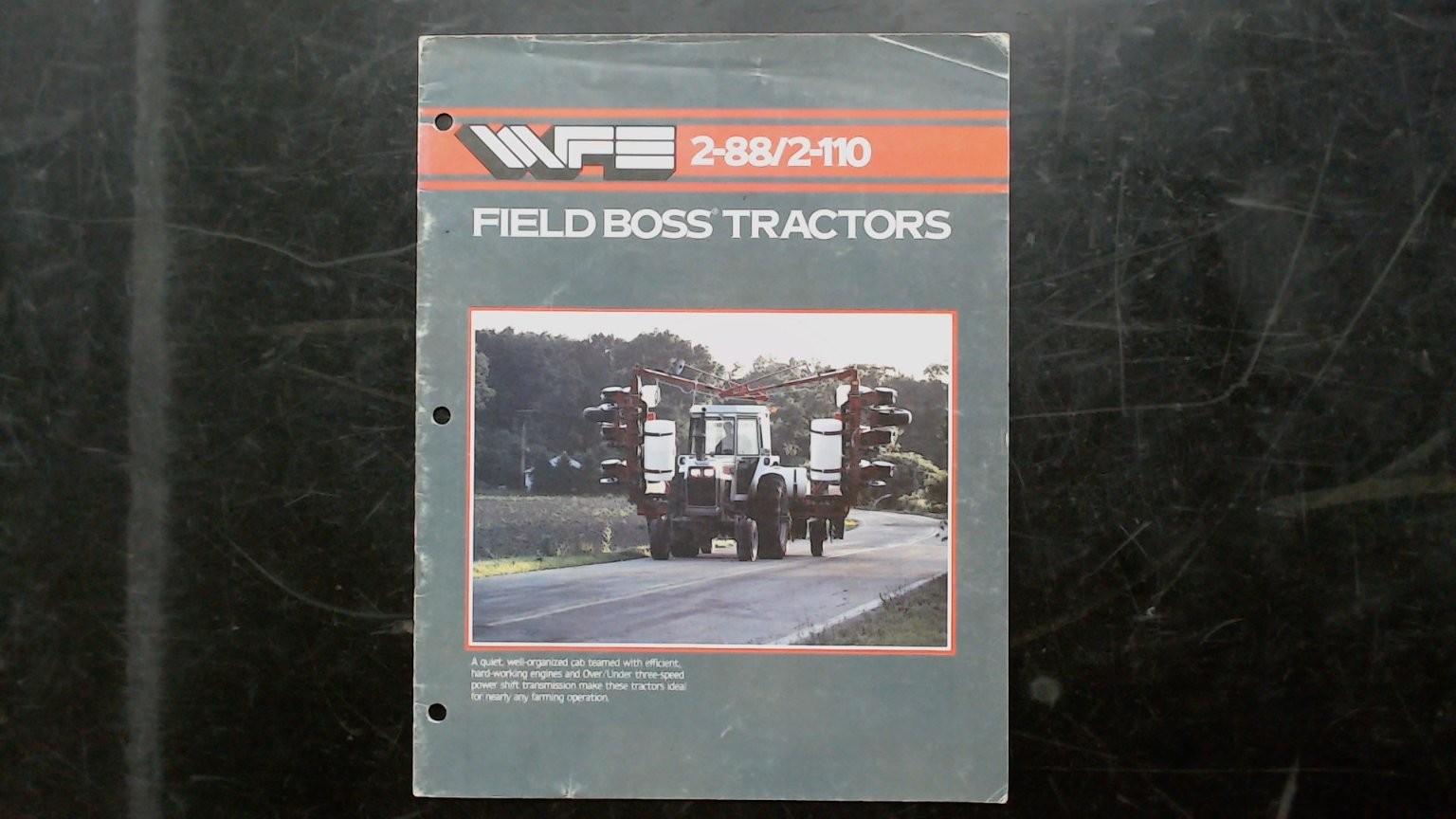 White Farm Equipment Field Boss Tractors Brochure 2-88 2-110 Vintage