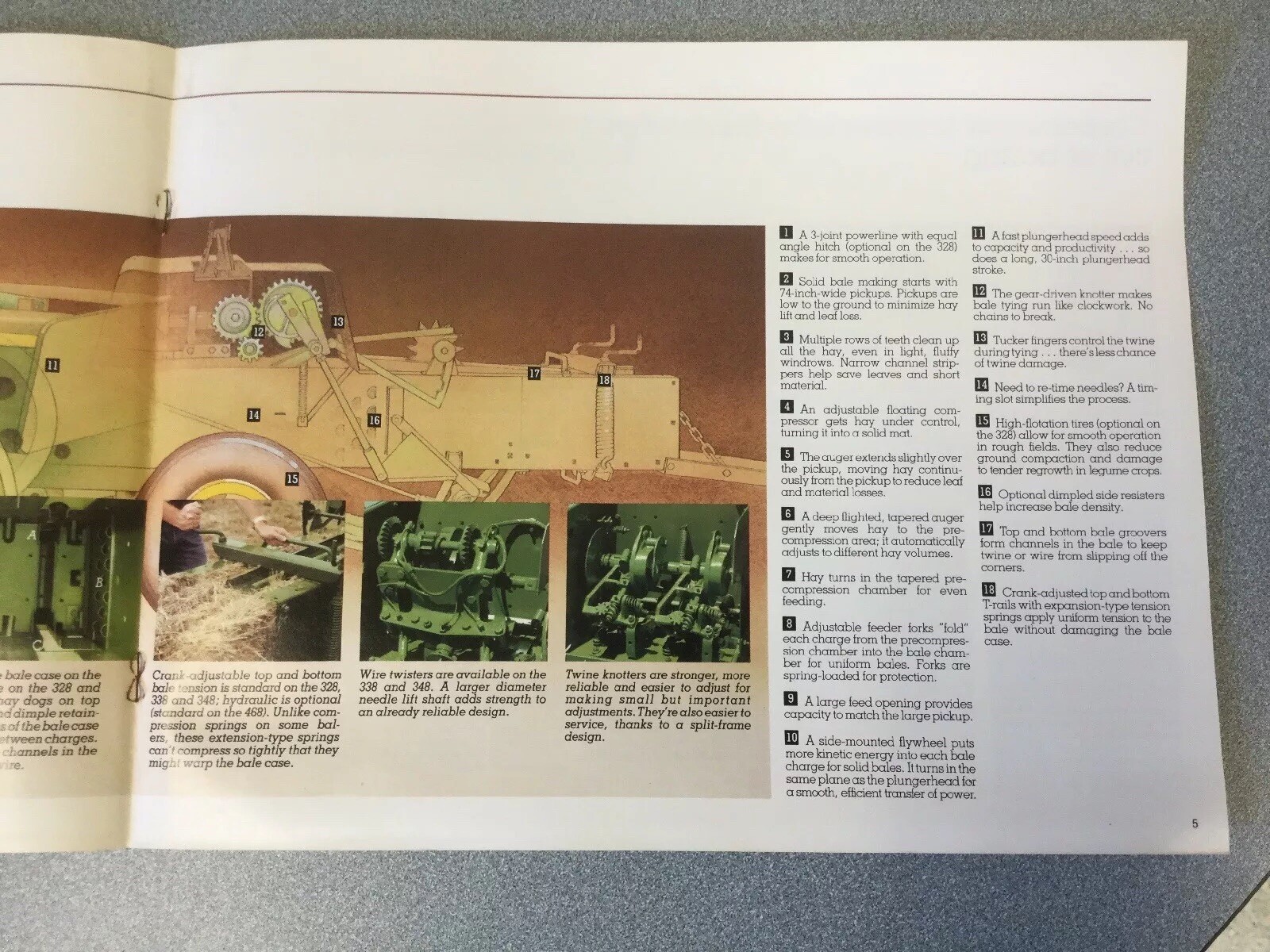 John Deere Rectangular Balers 8 Pages – 1988 Sales Brochure
