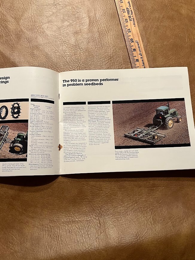 John Deere Litho USA 1983 Seedbed Tillage Equipment Brochure