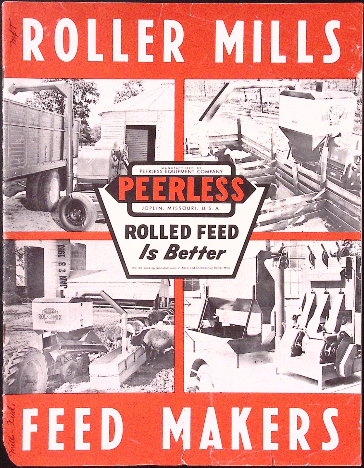 1961 Feed Makers Brochure Peerless Equipment Company Joplin MO
