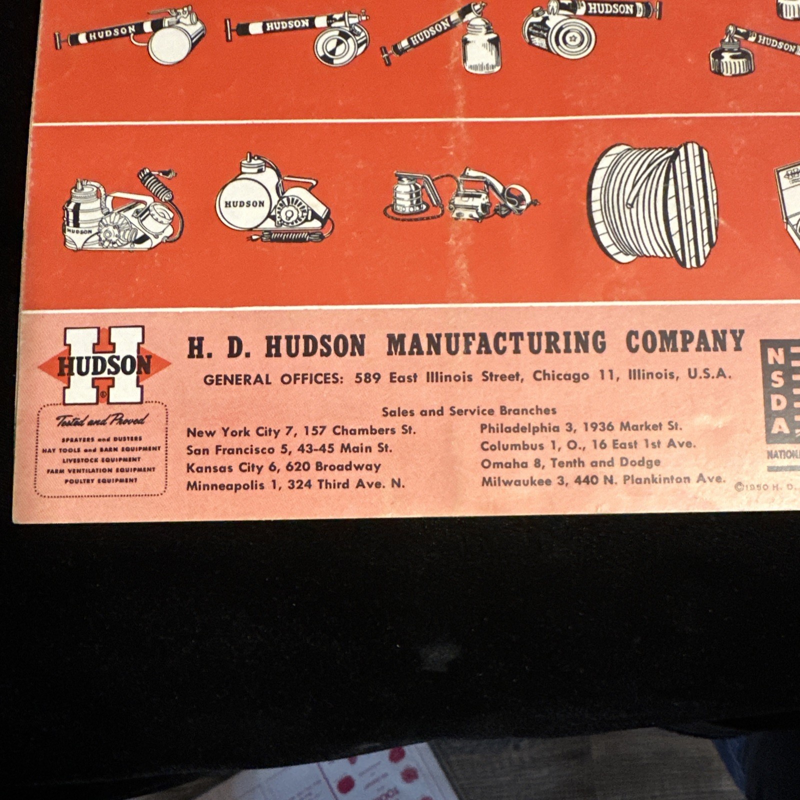 Vintage Rare 1950s Hudson Sprayers and Dusters Catalog No. 443