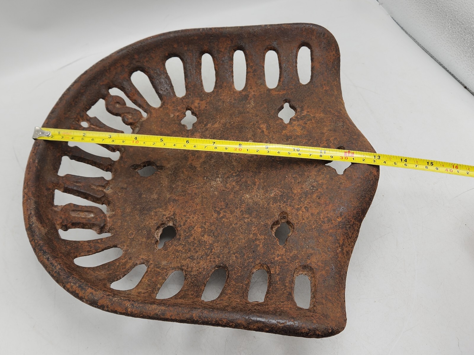 Vintage/Antique Dains Tractor Plow Implement Farm Equipment Seat Cast Iron Metal