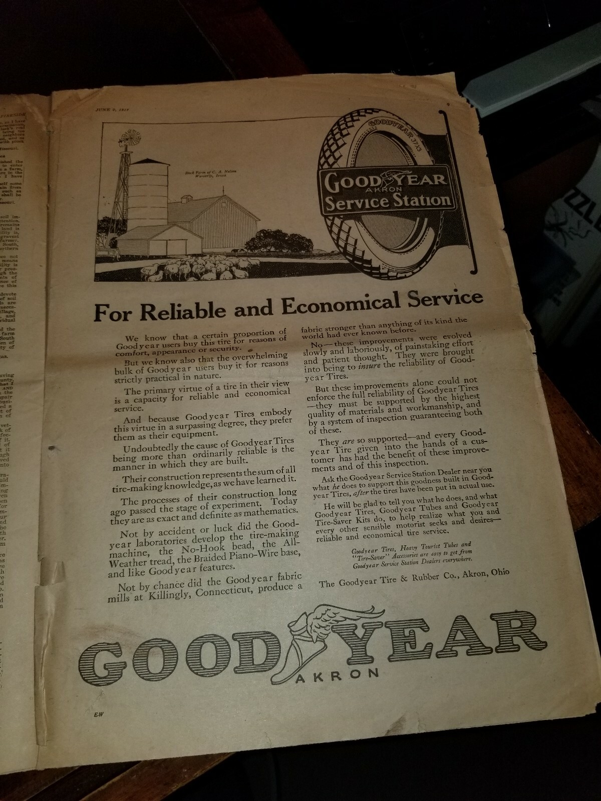 FARM and FIRESIDE The National Farm Paper 1917 DOMINO SUGAR GOODYEAR FIRESTONE