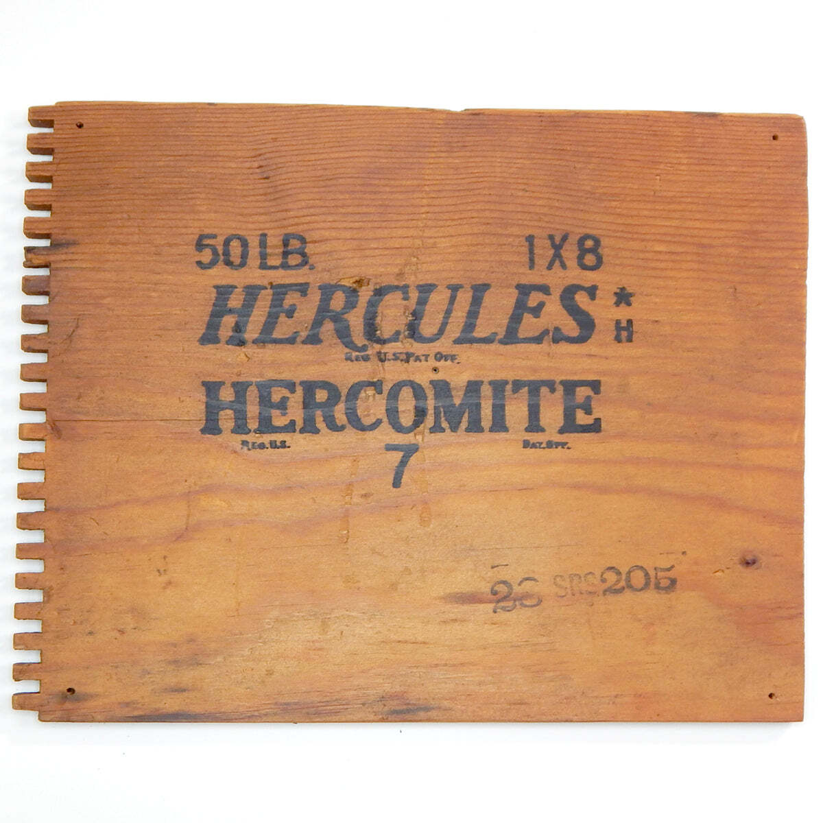 Vintage Hercules Gun Powder Crate Face