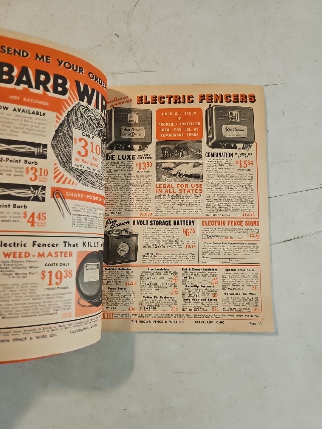 Jim Brown’s 1943 Fall & Winter Catalog. The Brown Fence & Wire Co.