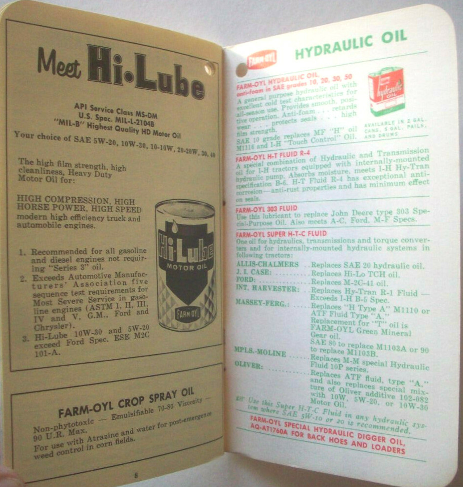 Farm Oyl advertising Notepad memo book clean unused
