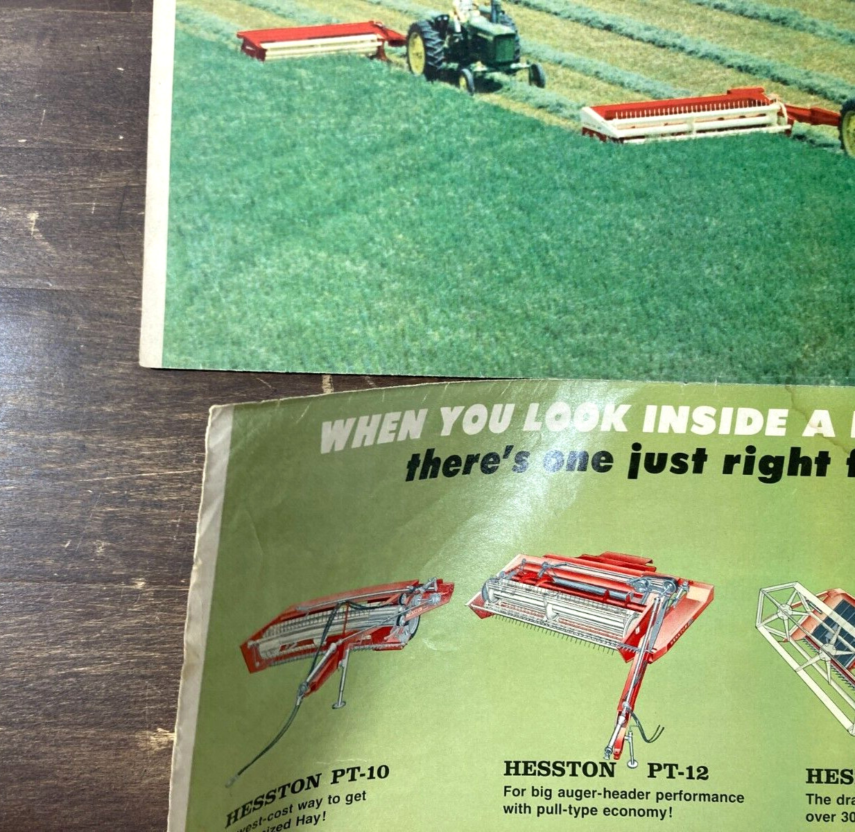 Hesston Showdown Sweepstakes 1968 Dealer Mailer Foldout Poster Ad Sales Brochure