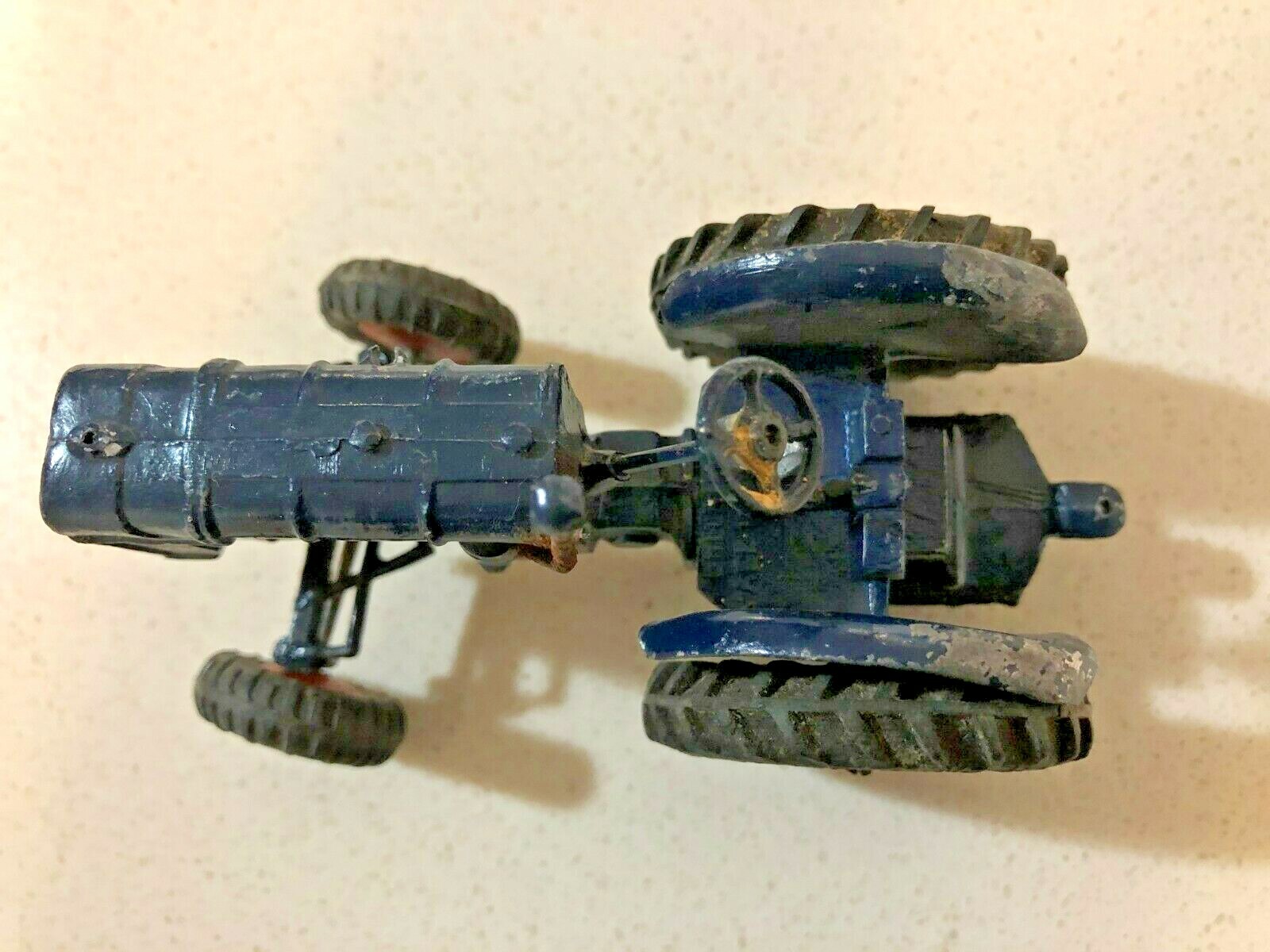 Vintage Boxed Britains No.128F Lead Fordson Major Tractor Model – Rubber Tyres