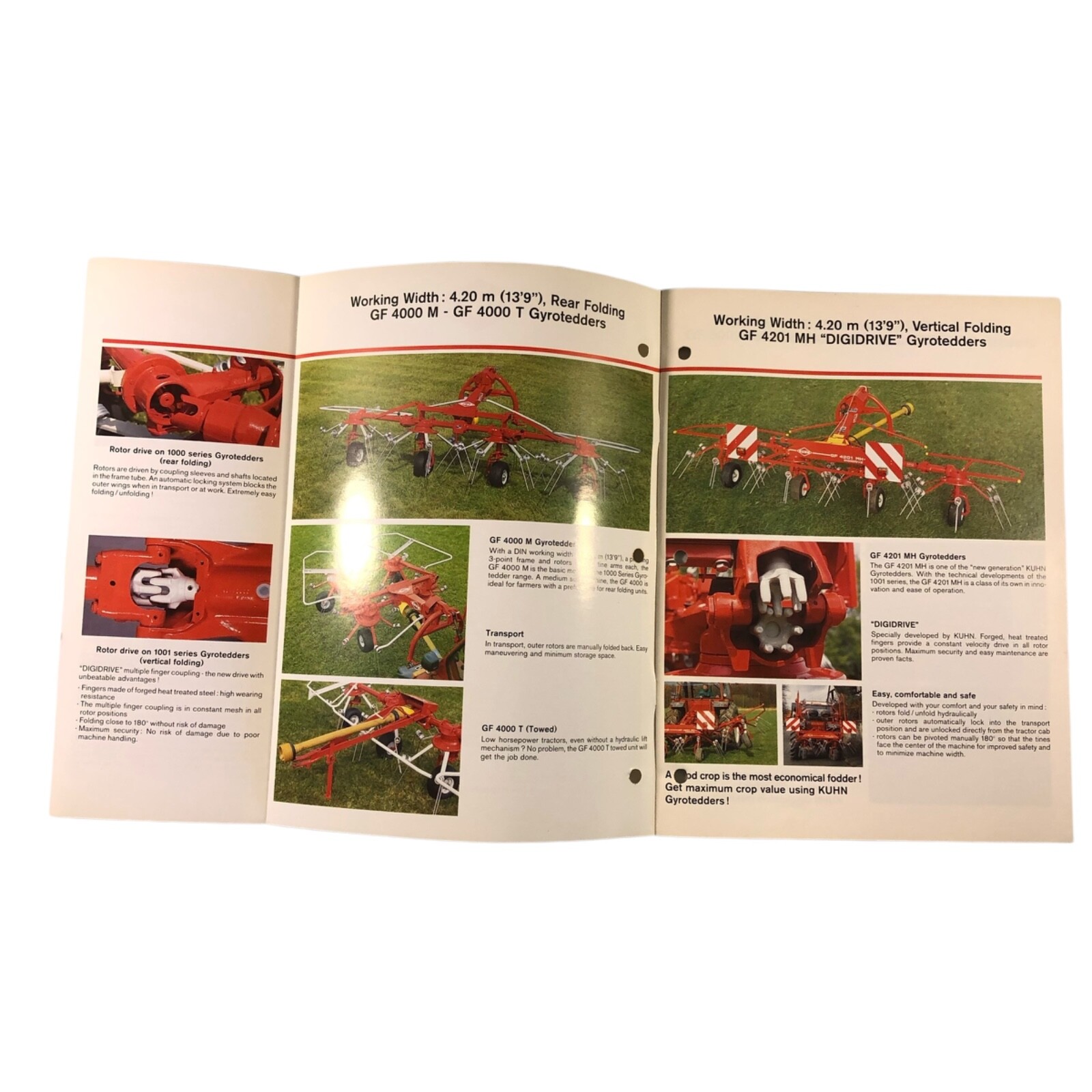 Kuhn GF Gyrotedders Dealer Sales Advertising Brochure