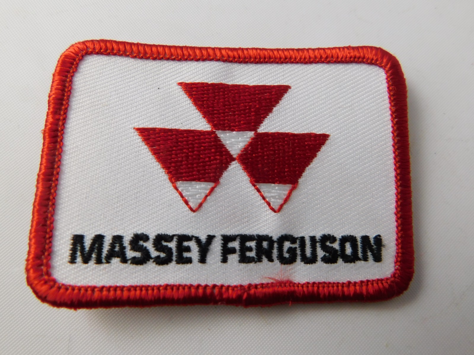 MASSEY FERGUSON TRACTOR PATCH HAT BADGE DEALER FARM ADVERTISING CLASSIC LOGO