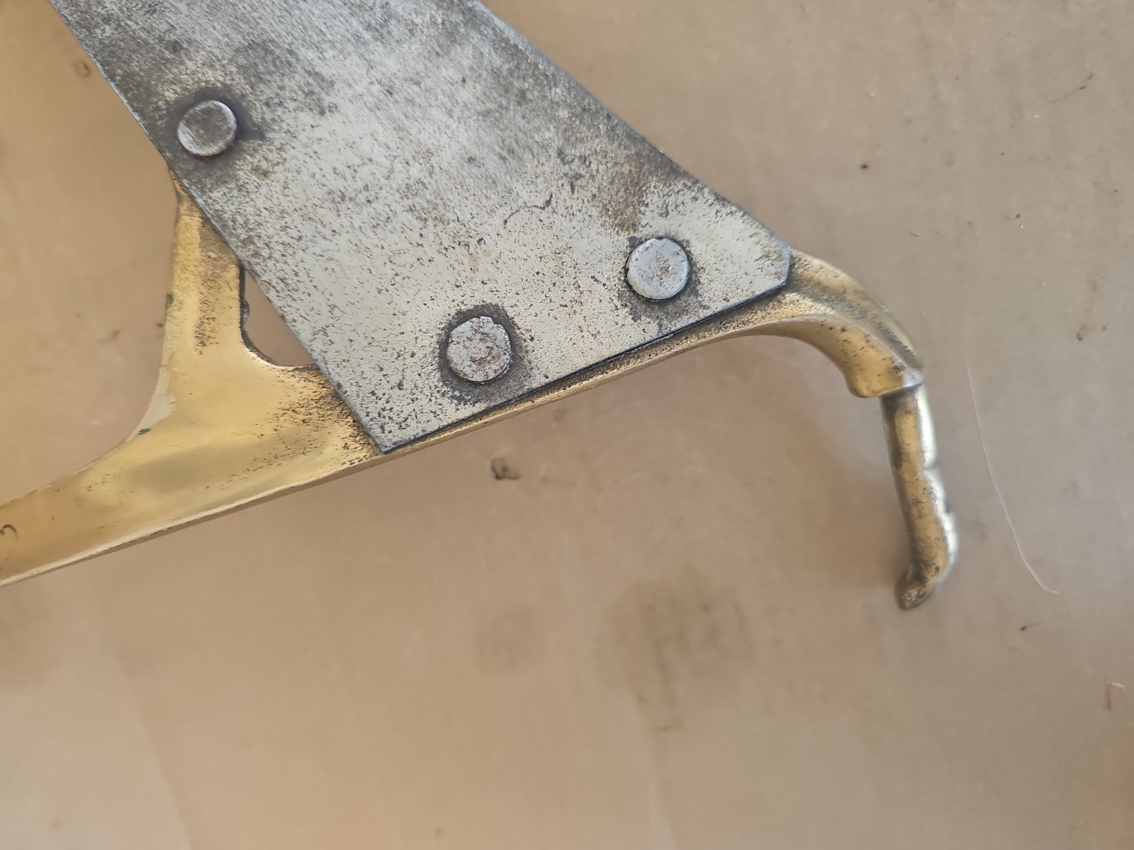 IZ MERRIAM Leg Type CORN CUTTER Cane Sorghum Primitive 1892 Whitewater WI