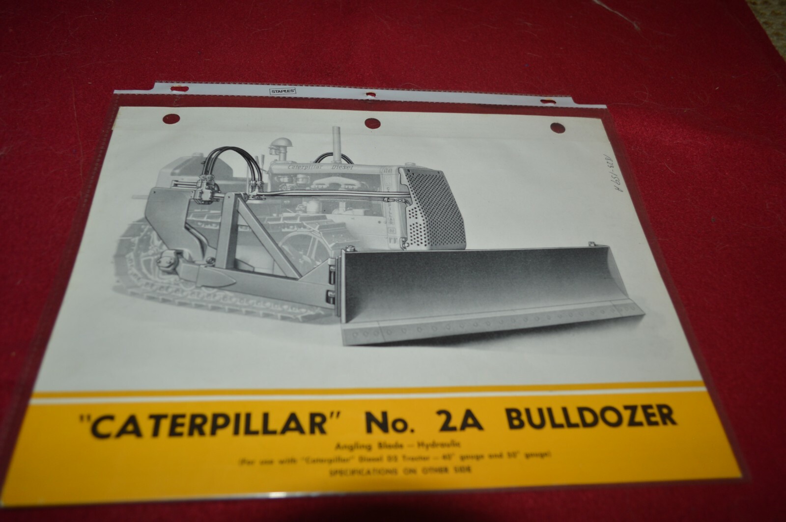 Caterpillar 2A Bulldozers For Dealer&rsquo;s Brochure AMIL16 AAA