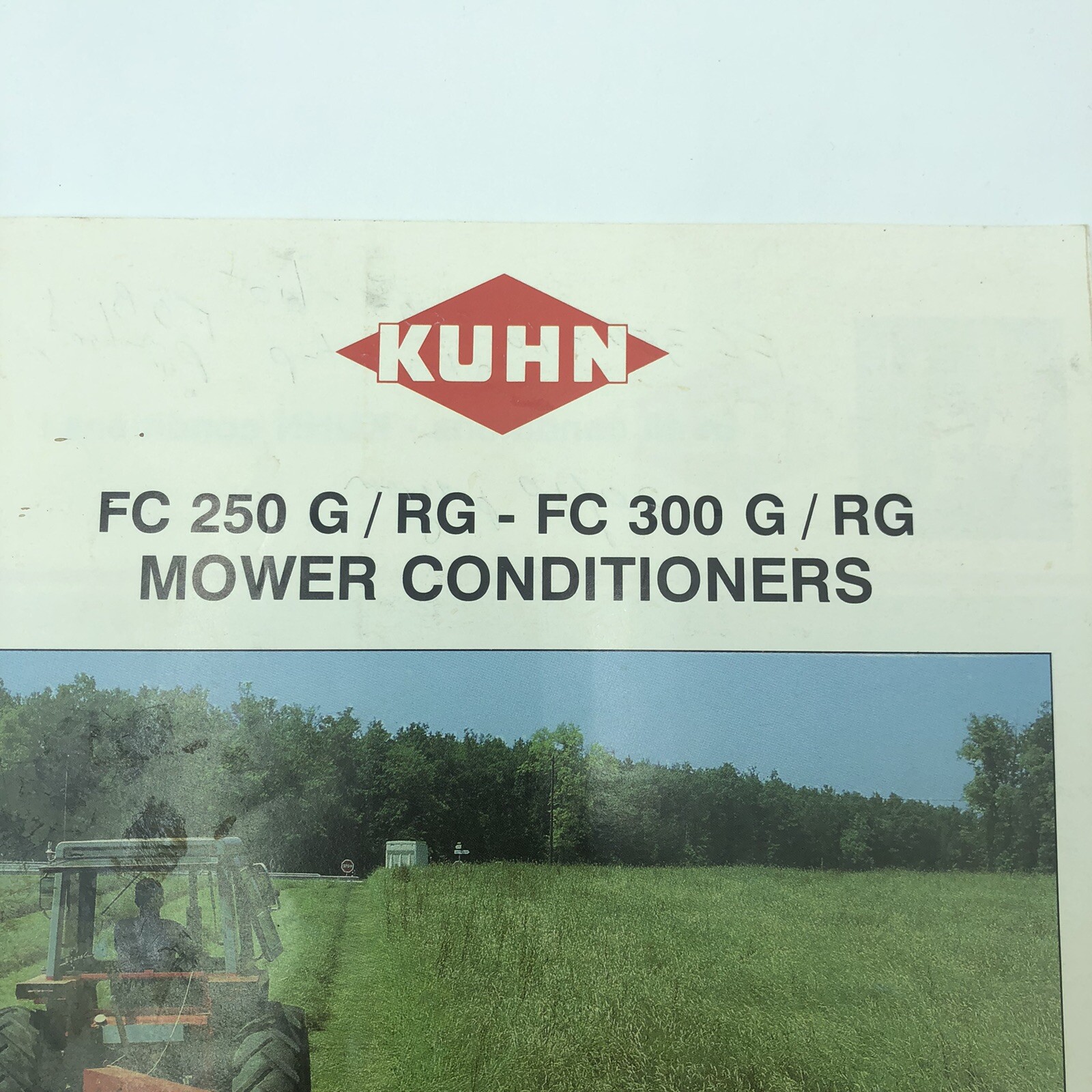 Original Kuhn FC250 and FC 300 Mower Conditioners Sales Brochure Form