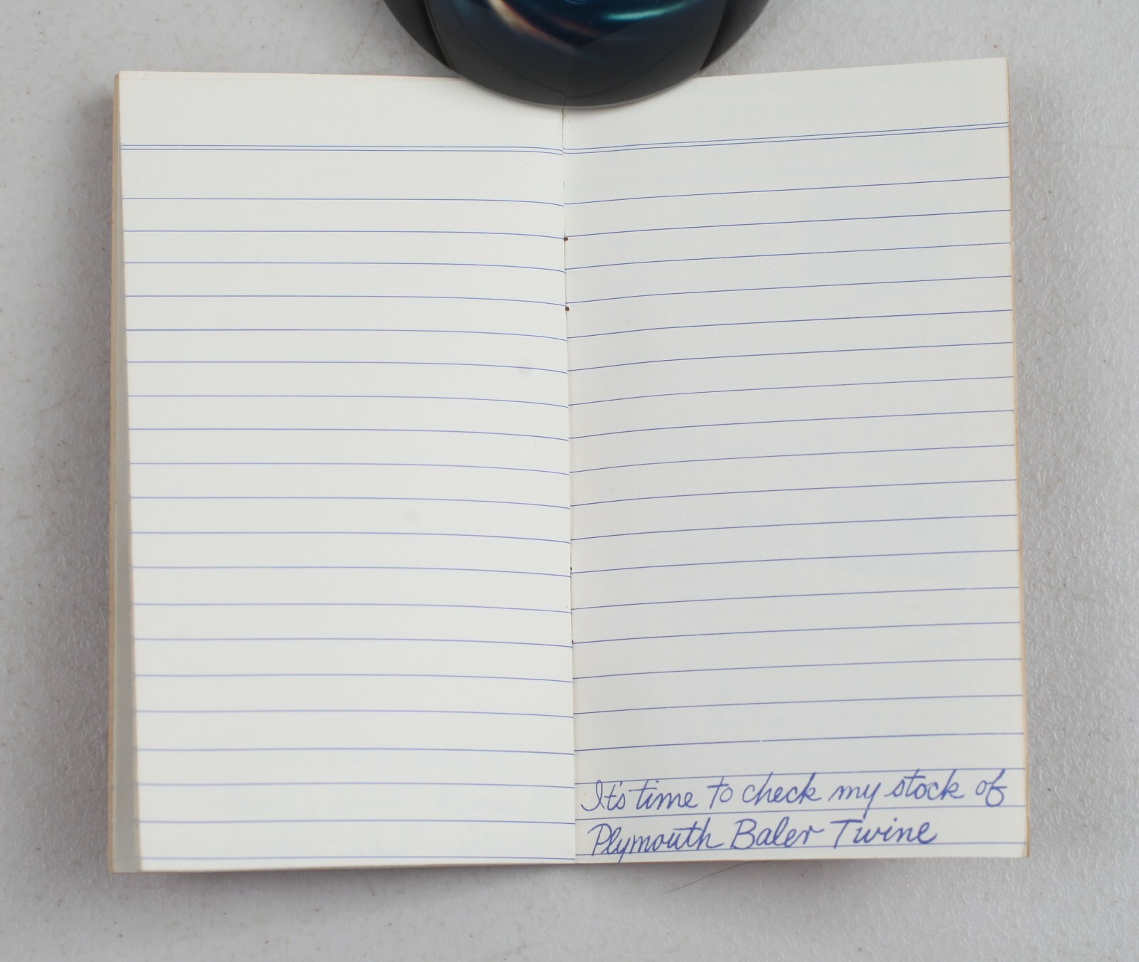 Vintage Pocket Memo Book Plymouth Cordage Co. Baler Harvest Twine