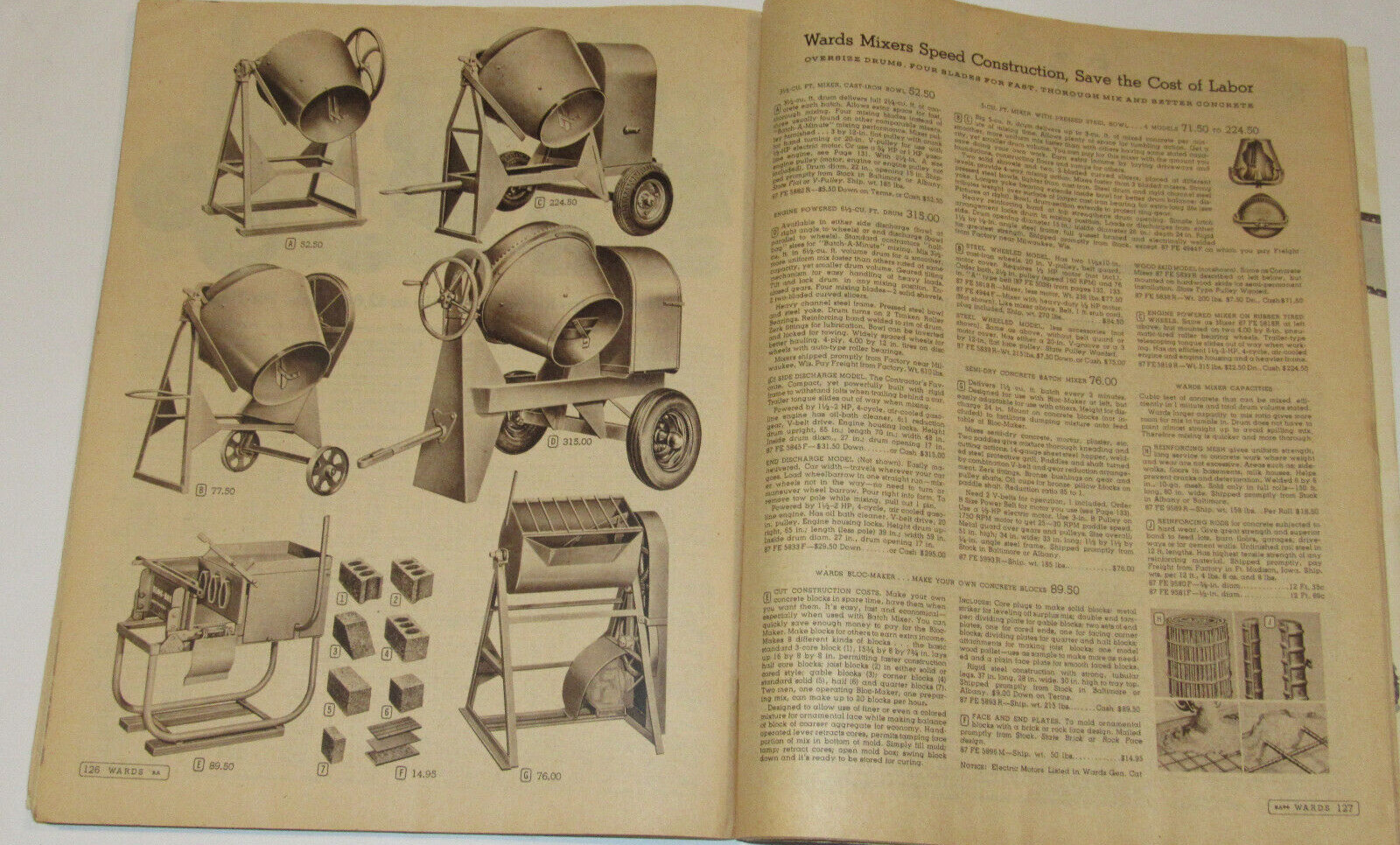 VTG 1953 MONTGOMERY WARD FARM CATALOG! HORSE DRAWN EQ/TOOLS/BEE KEEPING/CHICKENS