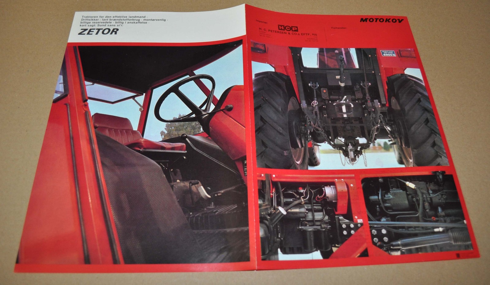 1981 Zetor 7011 Tractor Specification Brochure Prospekt DK