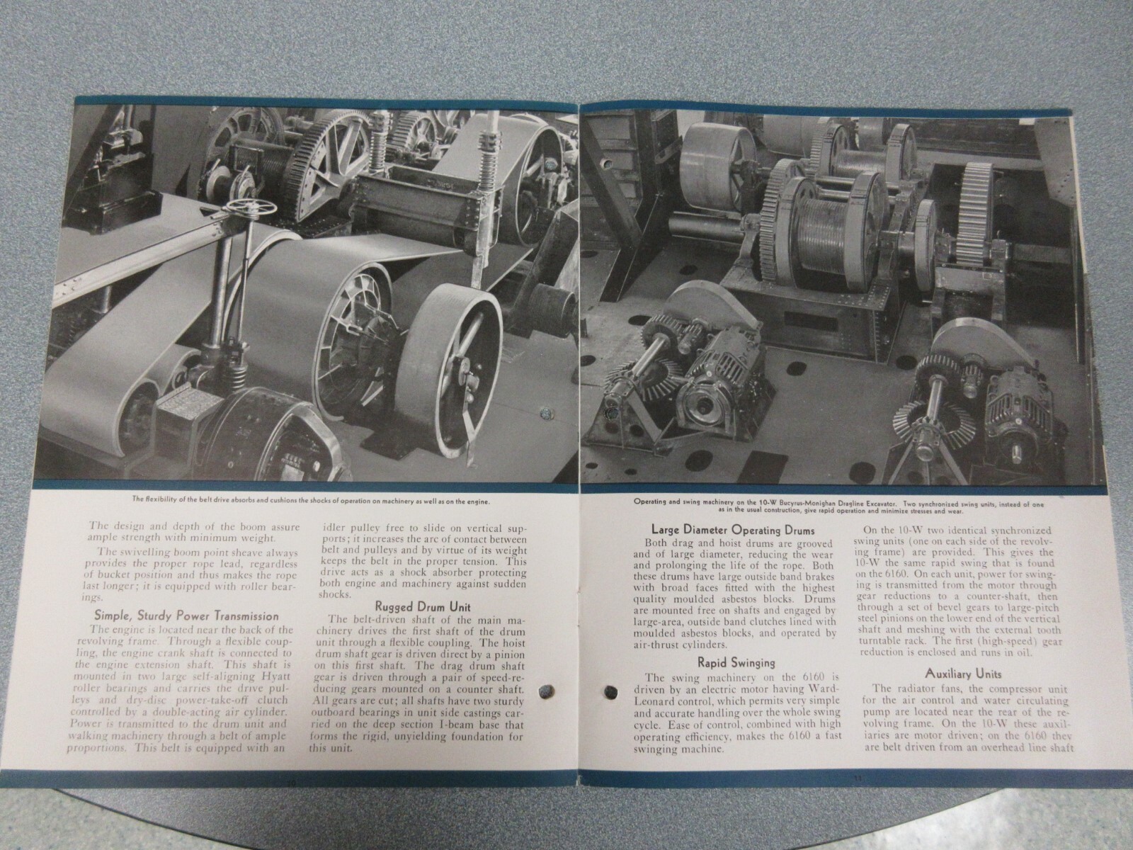 RARE 1931 Bucyrus Monighan 4-W & 6-W Walking Dragline Sales Brochure 20 Page