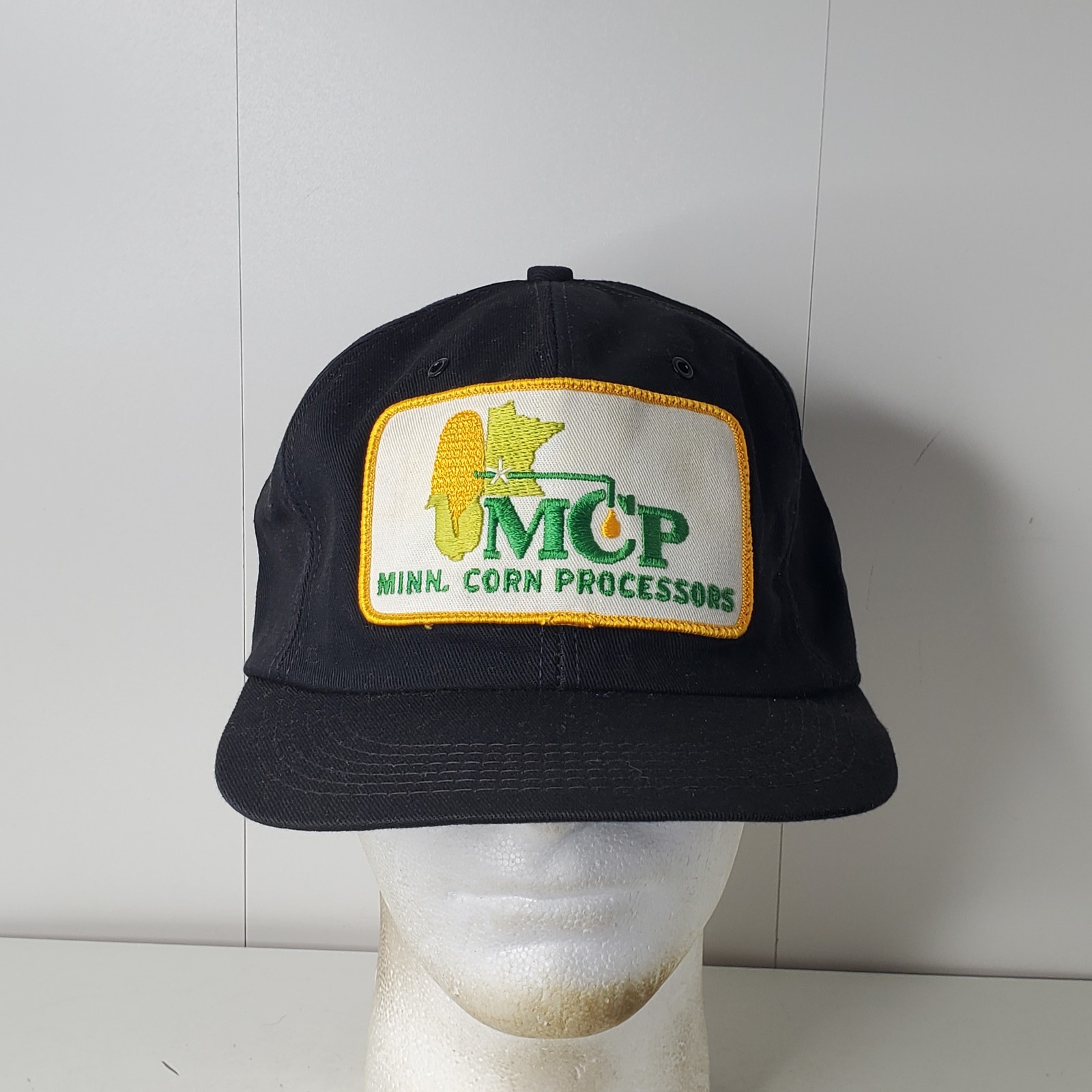 Vintage K-Brand Minnesota Corn Processors Advertising Snapback Hat Cap USA Minn