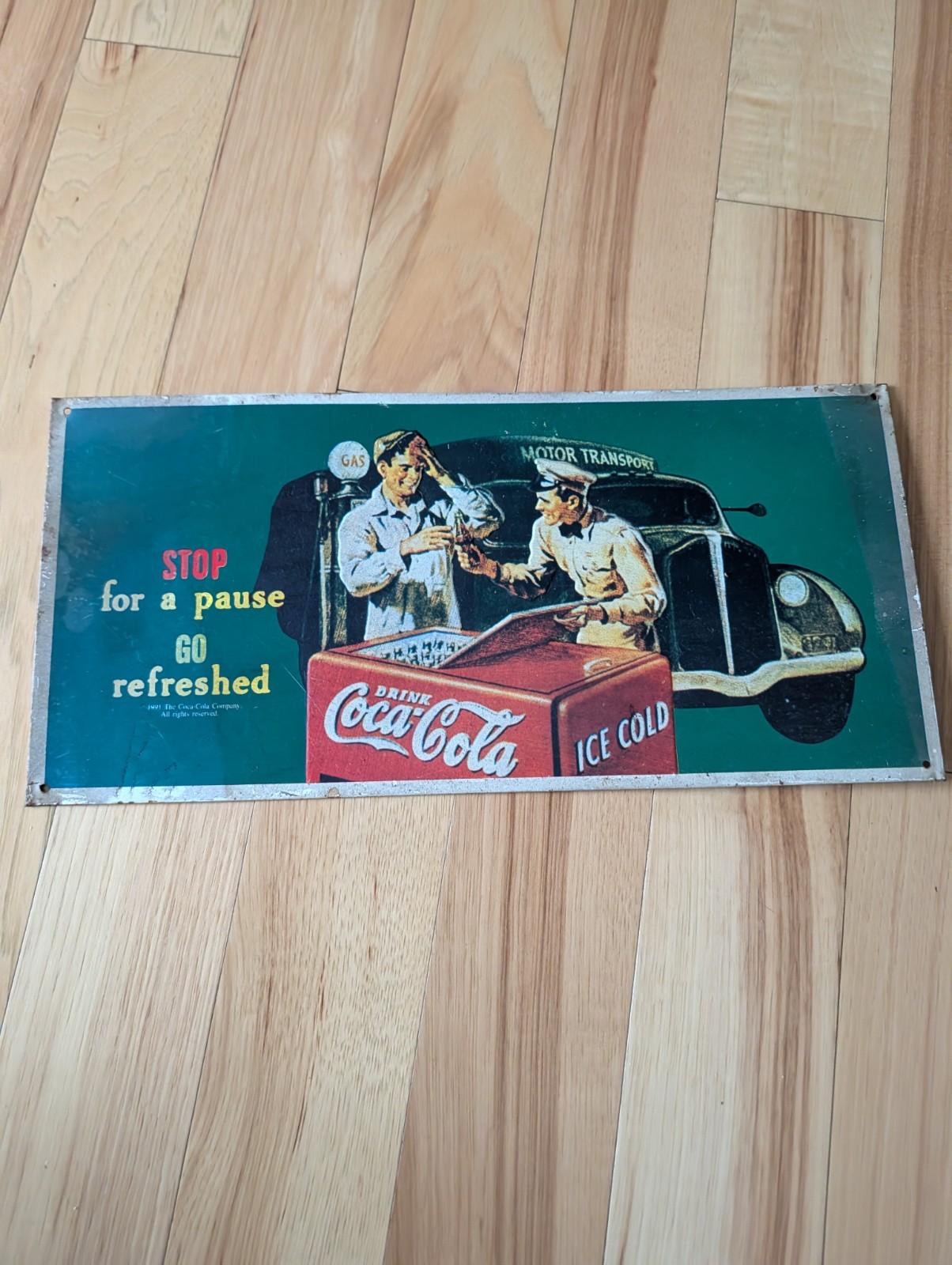 Vintage McCormick Deering Coca Cola True Blues 1991 Tin Sign Lot Advertising