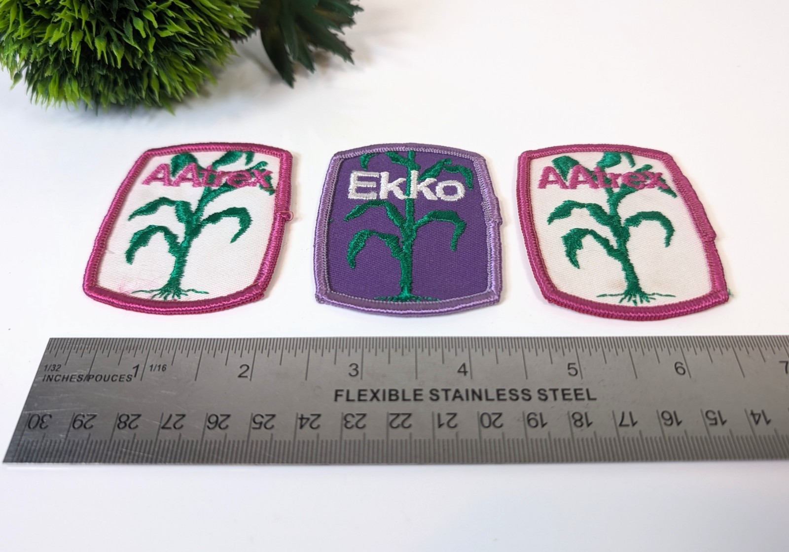 Lot of 3 Ekko Aatrex Farm Agriculture Herbicide farming embroidered Jacket Patch