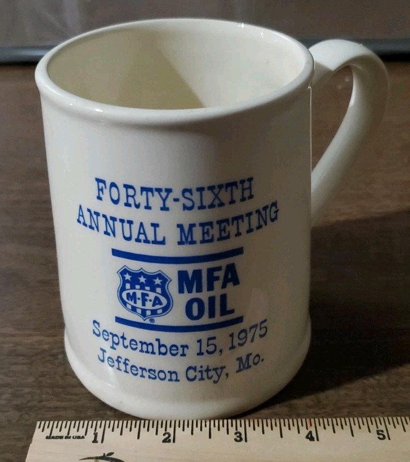 Vintage MFA Oil 46th Annual Meeting 1975 Jefferson City MO Stein Mug