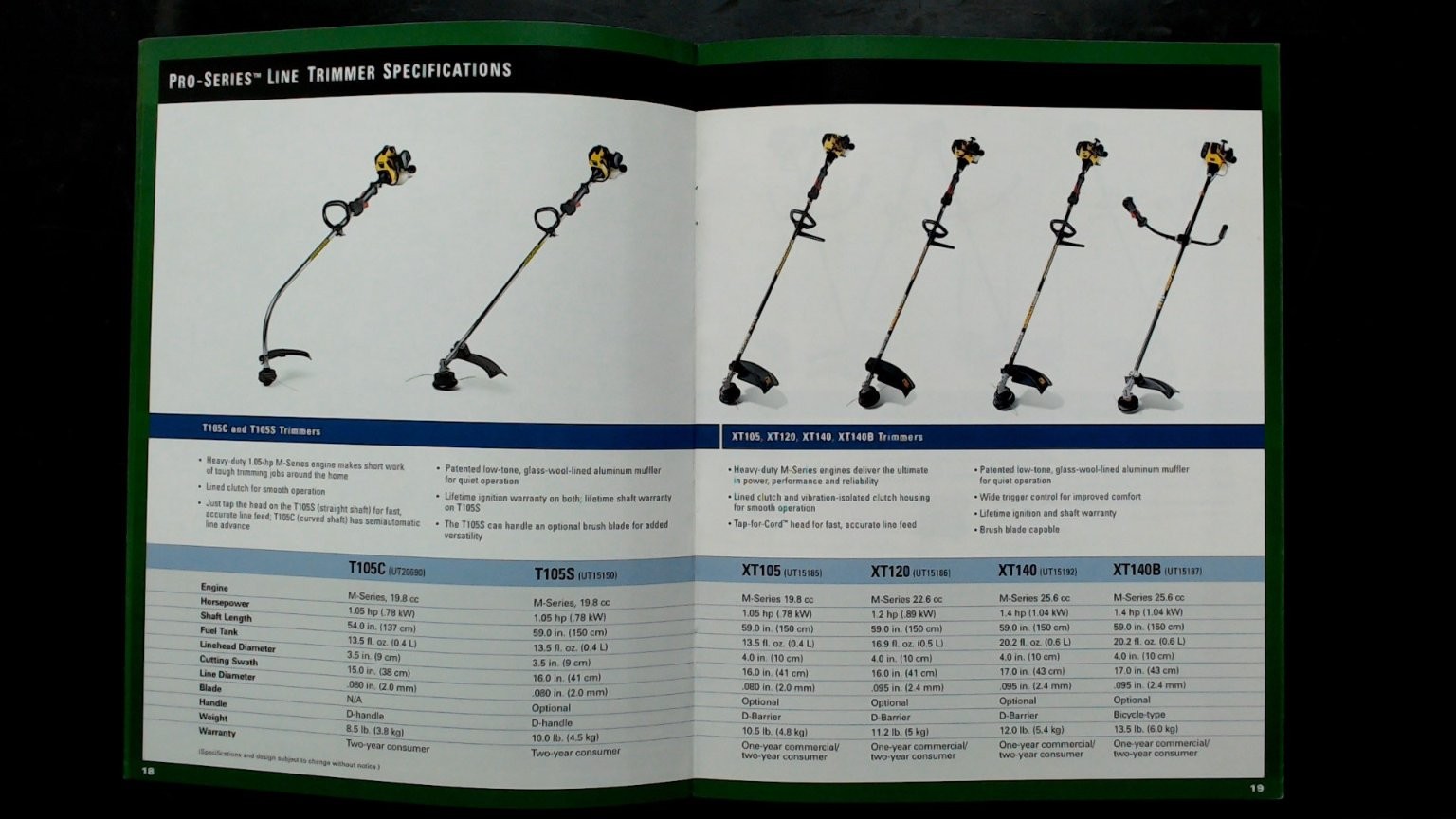 John Deere Portable Power Equipment Brochure Vintage Agriculture Trimmers