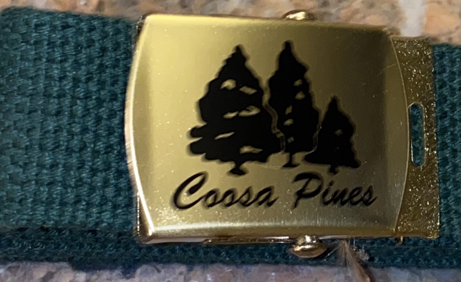 Scarce 1950’s- 60’s Coosa Pines Agricultural Cloth Adjustable Men’s Belt 56” L