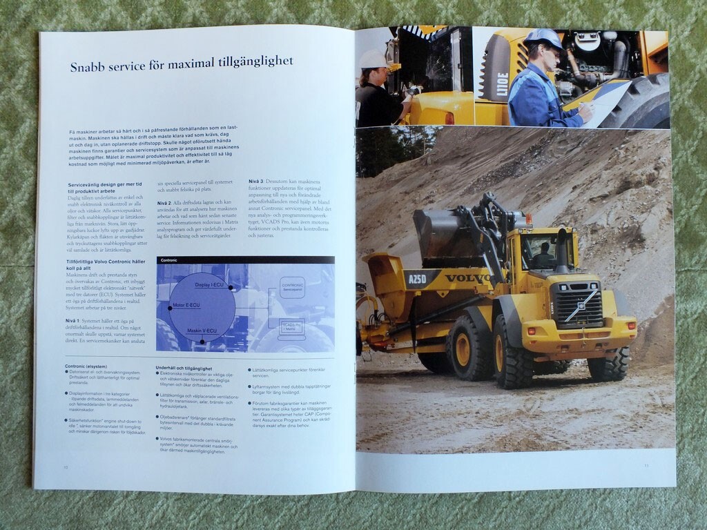 VOLVO BM L110E Wheel Loaders Tractors Brochure Prospekt 2002