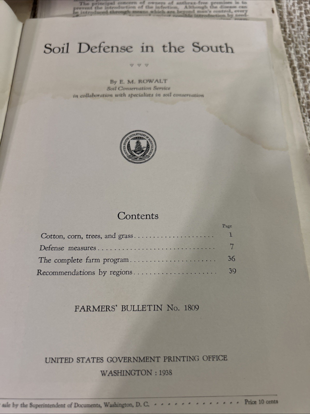 Lot Of 7 USDA 1930’s Farmers Information, Soil Defense, Dairy Farming More #4