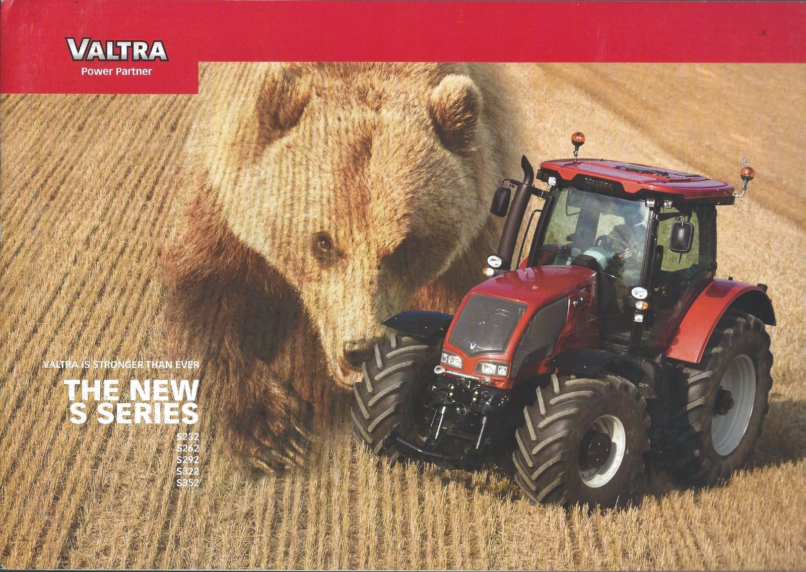 Farm Tractor Brochure – Valtra – S232 S262 S292 S322 S352 S series c2011 (F5497)