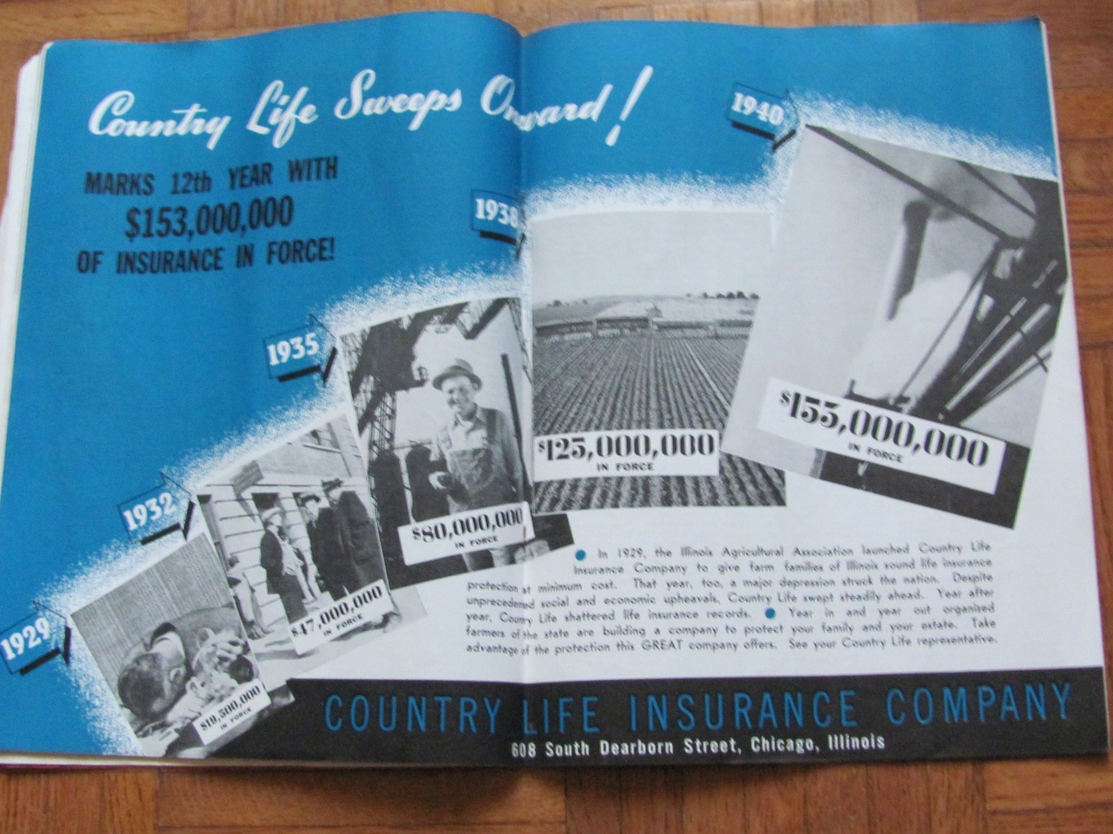 1941 The Illinois Agricultural Association Record 25 Year Issue Farm Bureau