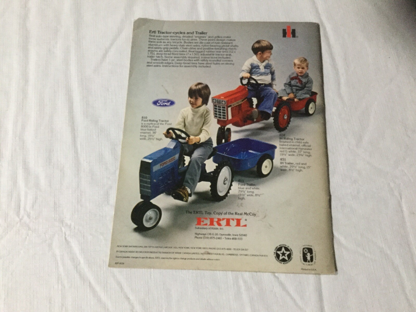 Joseph L. Ertl Steel And Die- Cast Toys 32 Pages Sales Brochure
