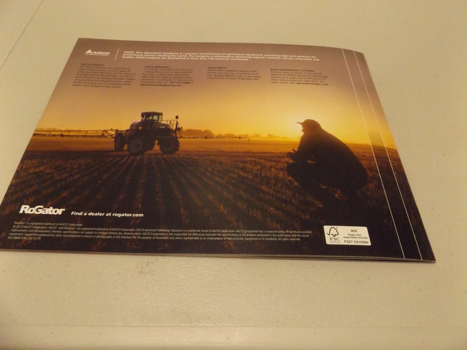 ROGATOR RG700, LIT # RG13B001CR (10) 10 PD 2013