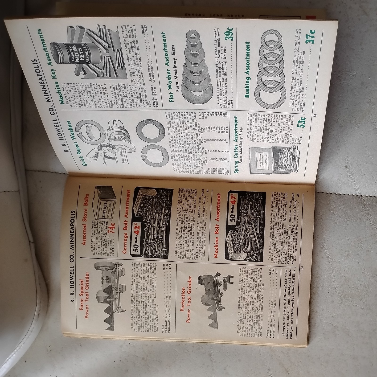 Vintage 1938 R.R. Howell & Co. Thresher & Power Farming Supplies Catalog T-38