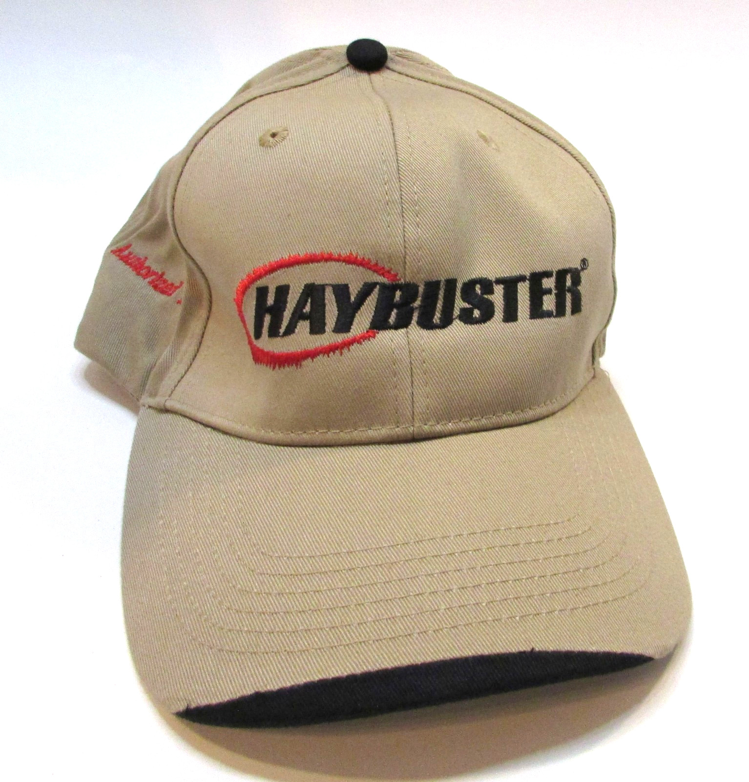 Vintage 2006 Haybuster 40 Years Farm Implement Tan Cotton Trucker Hat Ball Cap