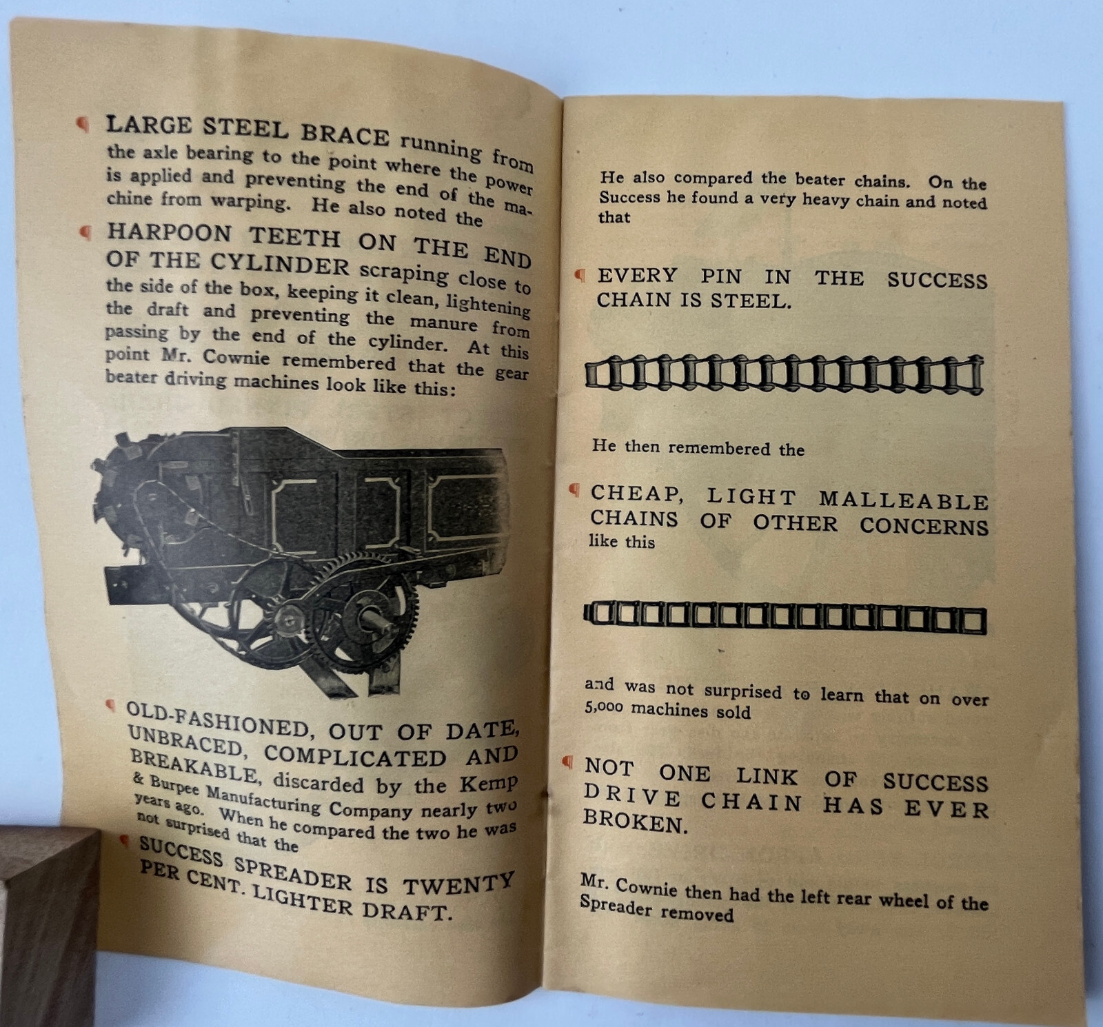 1905 Why The State Iowa Bought Success Manure Spreaders Kemp & Burpee Syracuse