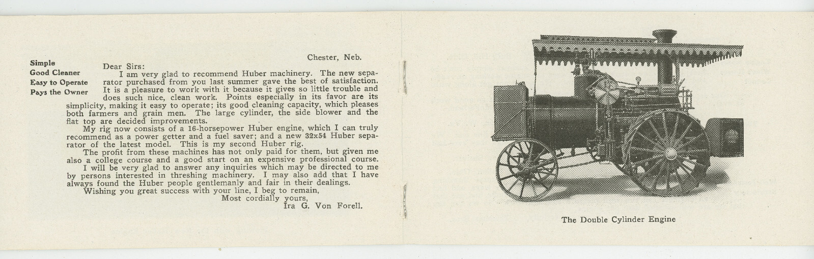 Early 1900&rsquo;s Huber Farm Thresher 20 Page Machinery Pamphlet