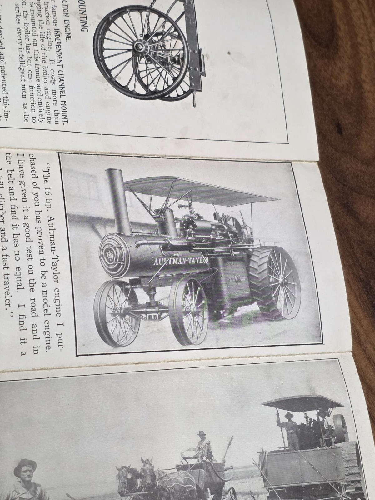 Rare Early 1900s Aultman & Taylor Small Tractor Brochure