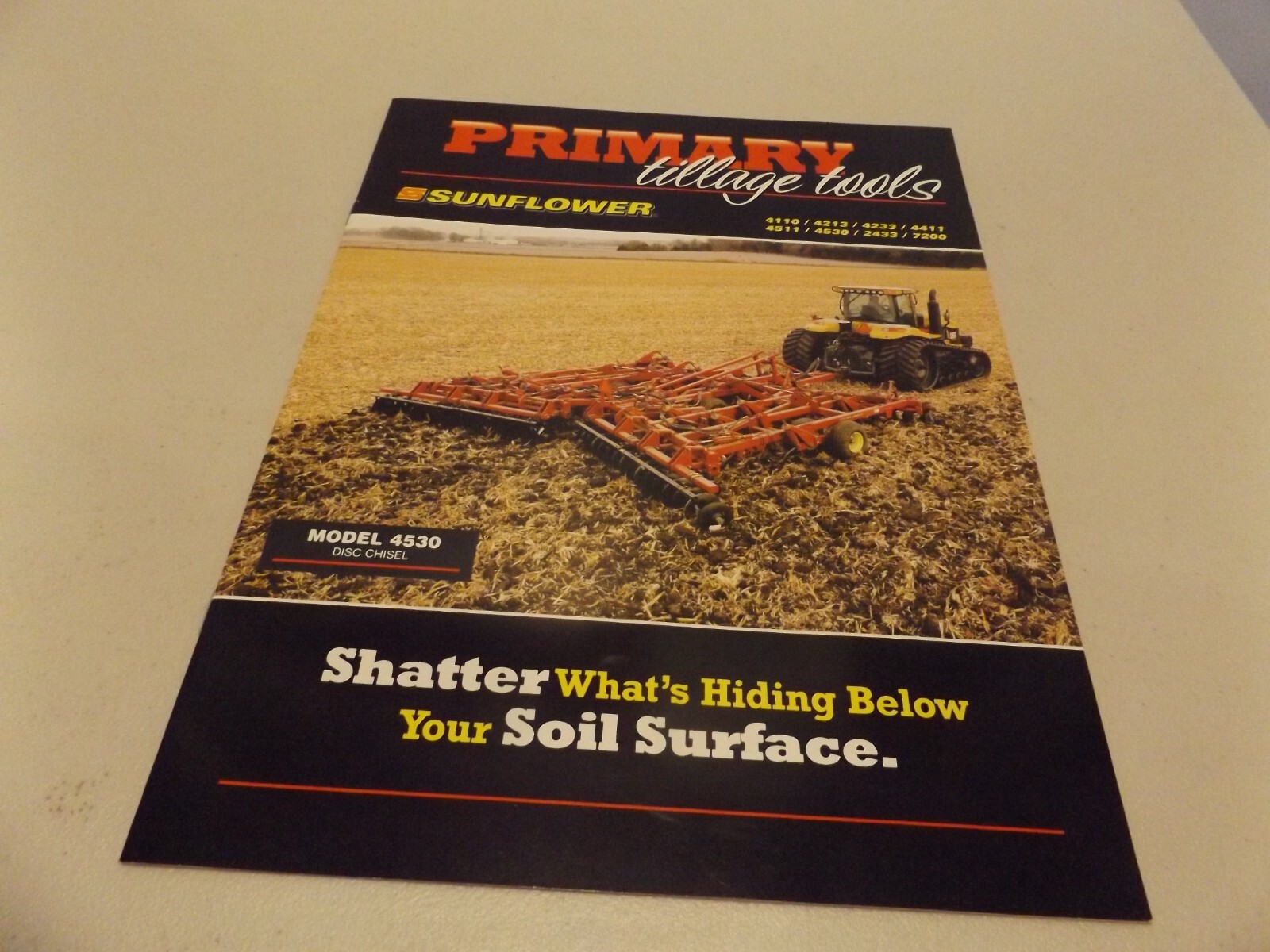 SUNFLOWER PRIMARY TILLAGE TOOLS MODEL 4530 CHISEL, LIT # BAC 36028 4/06