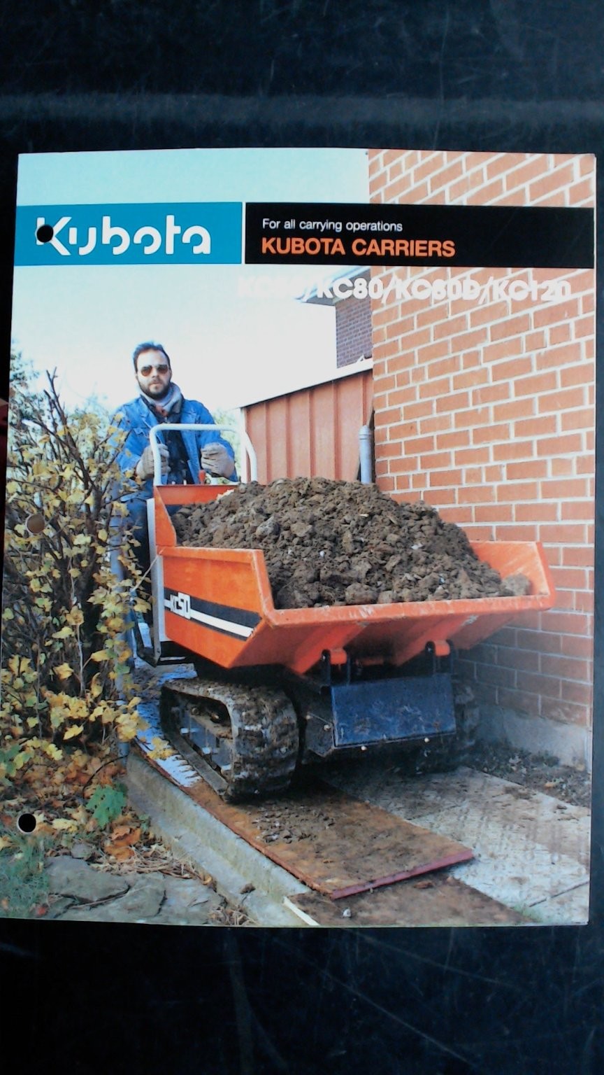 Kubota KC50 KC80 KC80D KC120 Brochure Agriculture Rubber Tracked Carriers
