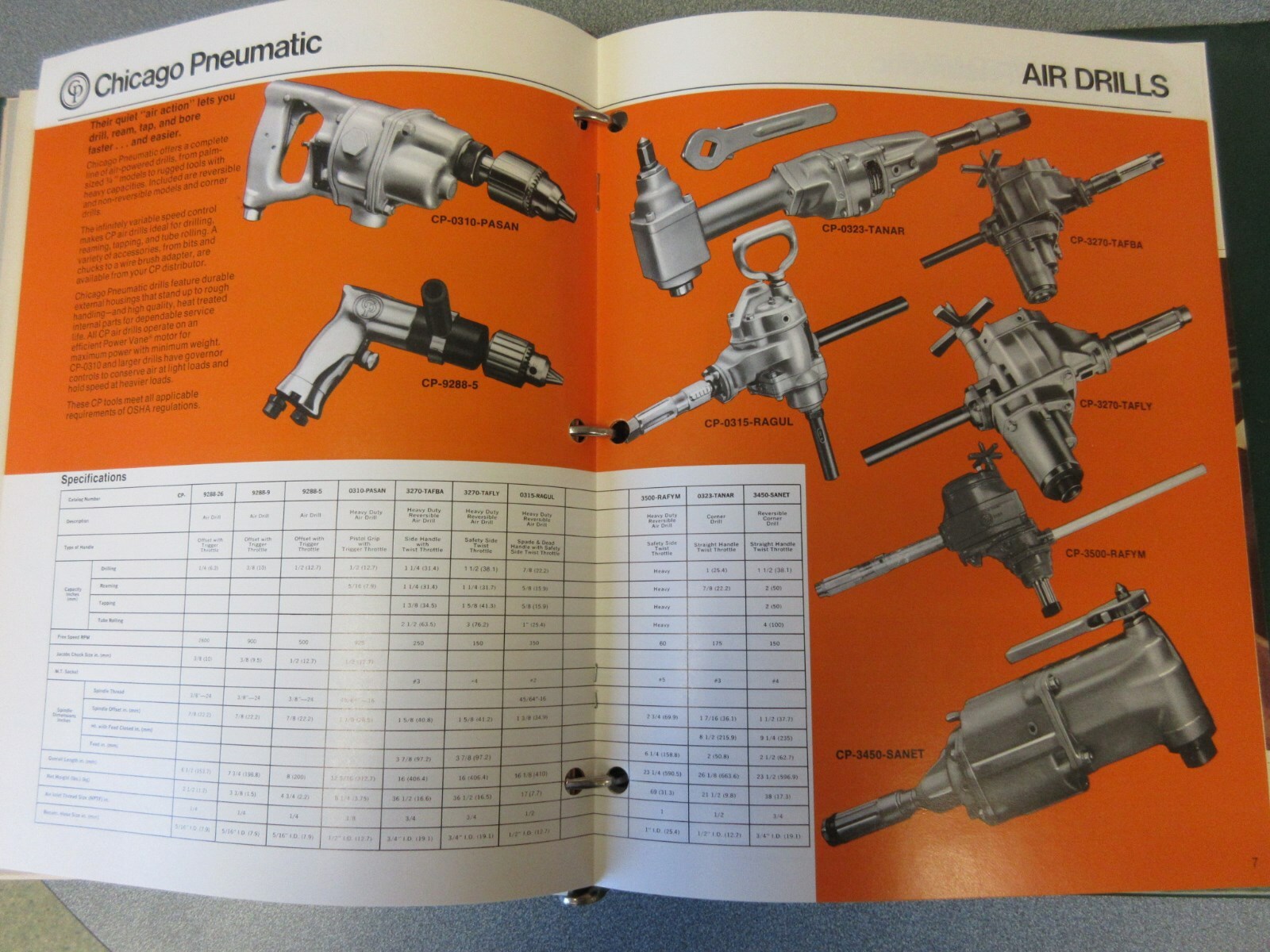 Chicago Pneumatic Construction Tools Information
