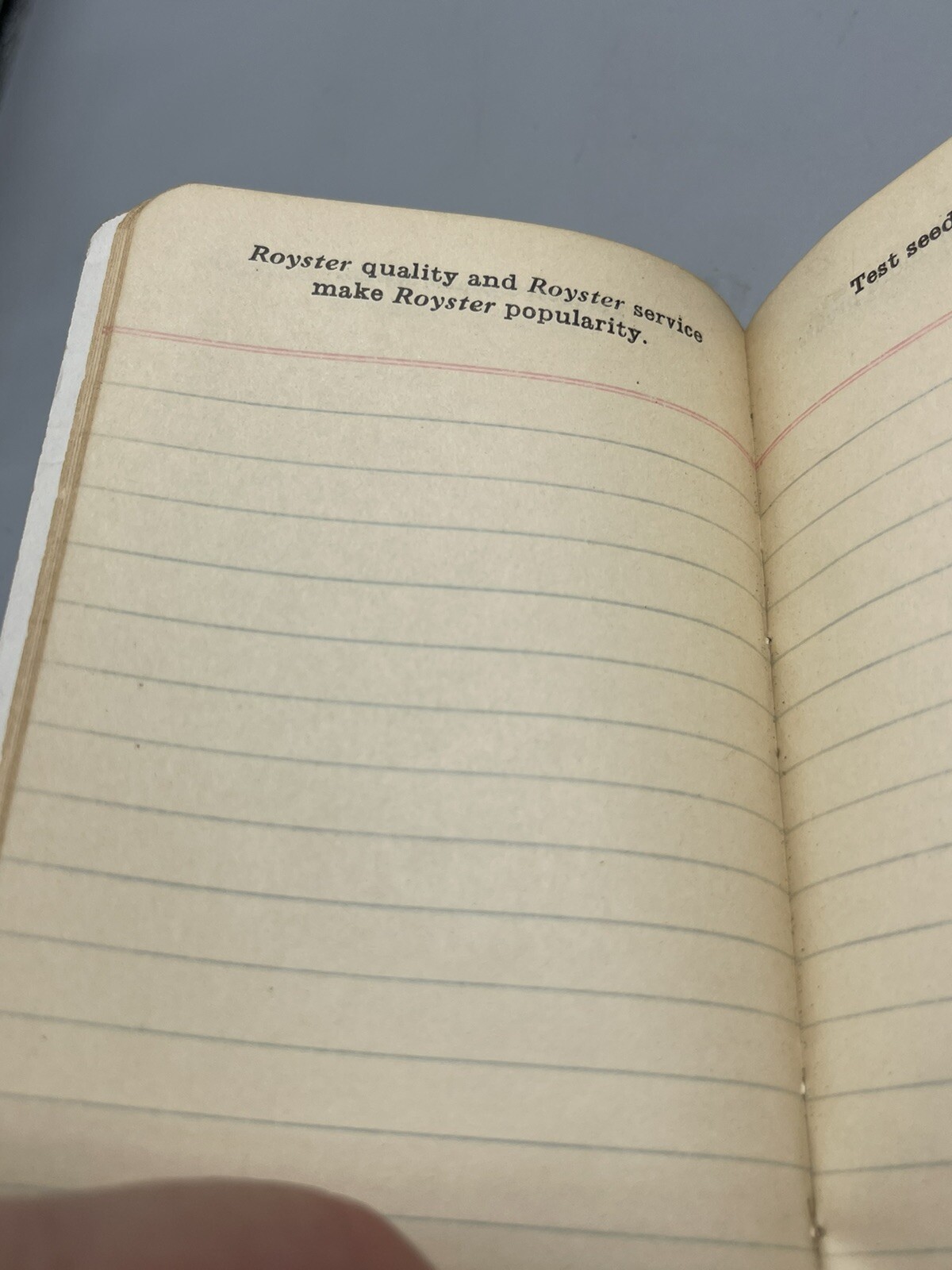 1927-1928 FS Royster Guano Co. Royster Fertilizers Advertising Memo Book.