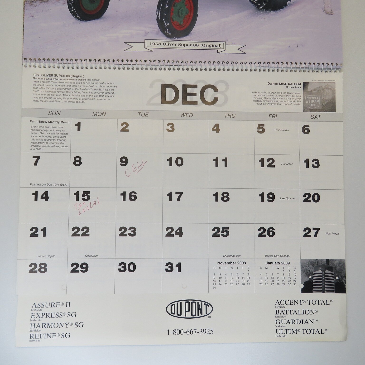 26 Classic Farm Tractors Calendars 3rd-28th Collector&rsquo;s Edition 1992-2017 DuPont