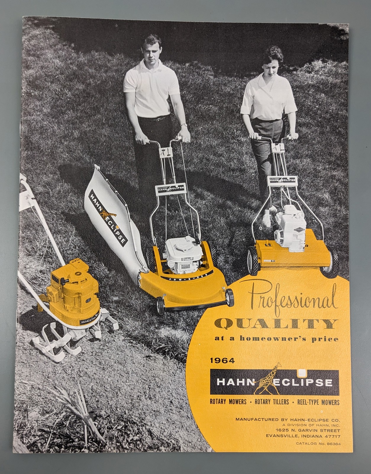 Hahn Eclipse Lawn Tractor + Mower Brochure/Ads, 1964 POW-R-BOY POW-R-PRO