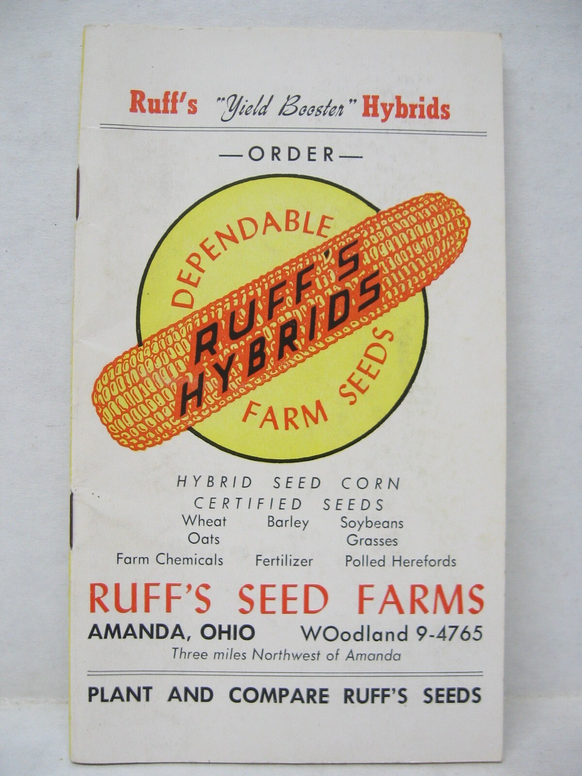 Vintage Ruff&rsquo;s Hybrids Farm Seeds Note Book Amanda OH