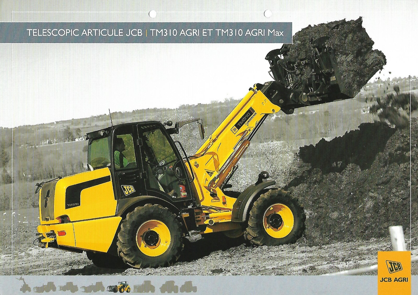 Farm Equipment Brochure – JCB – TM310 AGRI ET / Max – c2007 FRENCH lang (F7468)