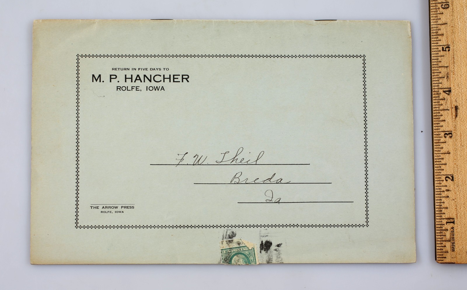 Vintage 1922 Hancher&rsquo;s Poland Chinas Sow Hog Pig Sale Program Rolfe Iowa