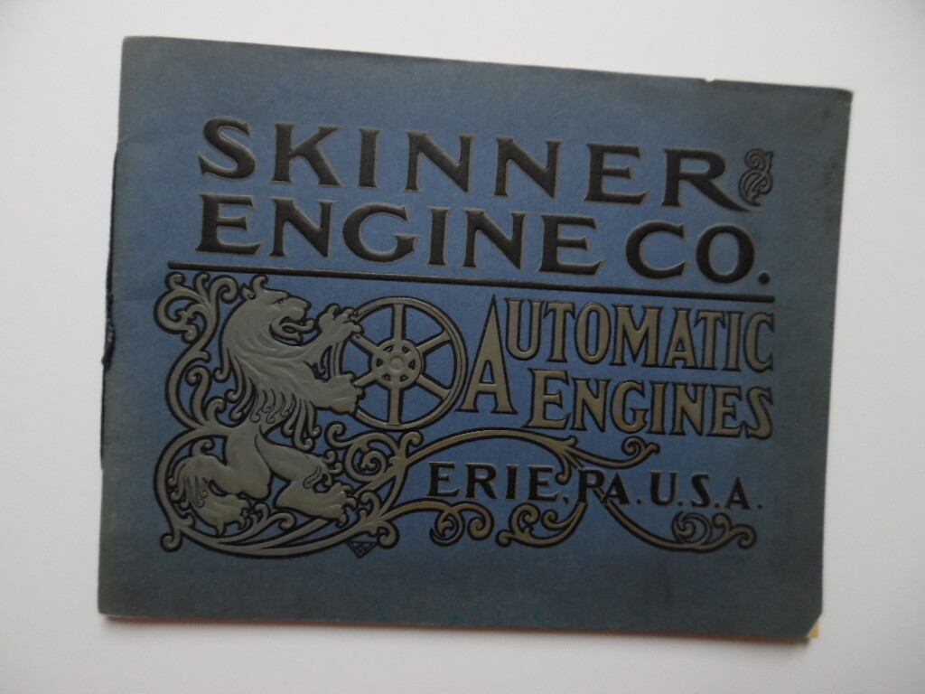 1902 Skinner Engine Company Catalog G of Automatic Engines Erie PA Antique RARE