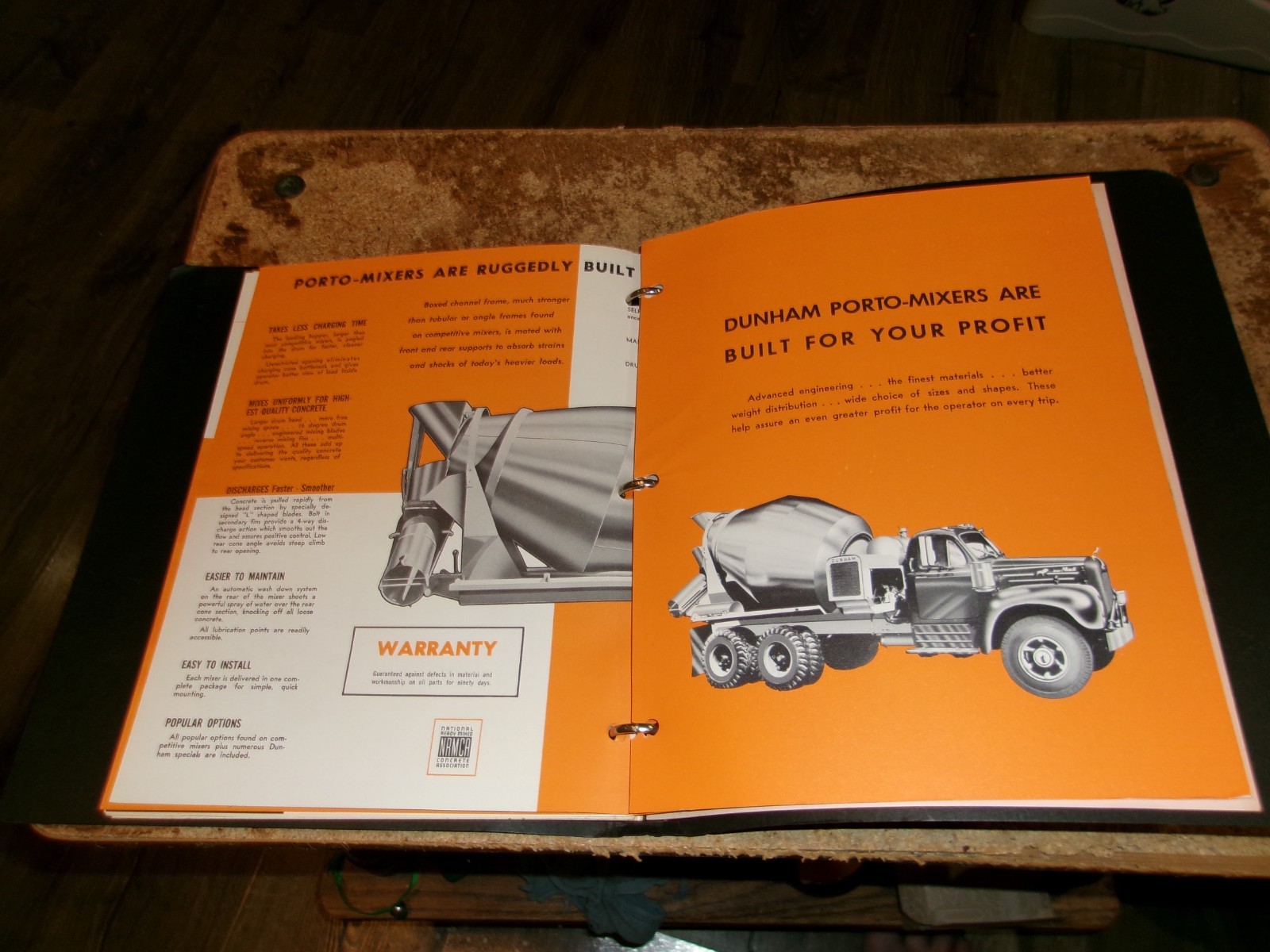 1965 dunham binder with farm equip. + truck bodies price lists + brochures used