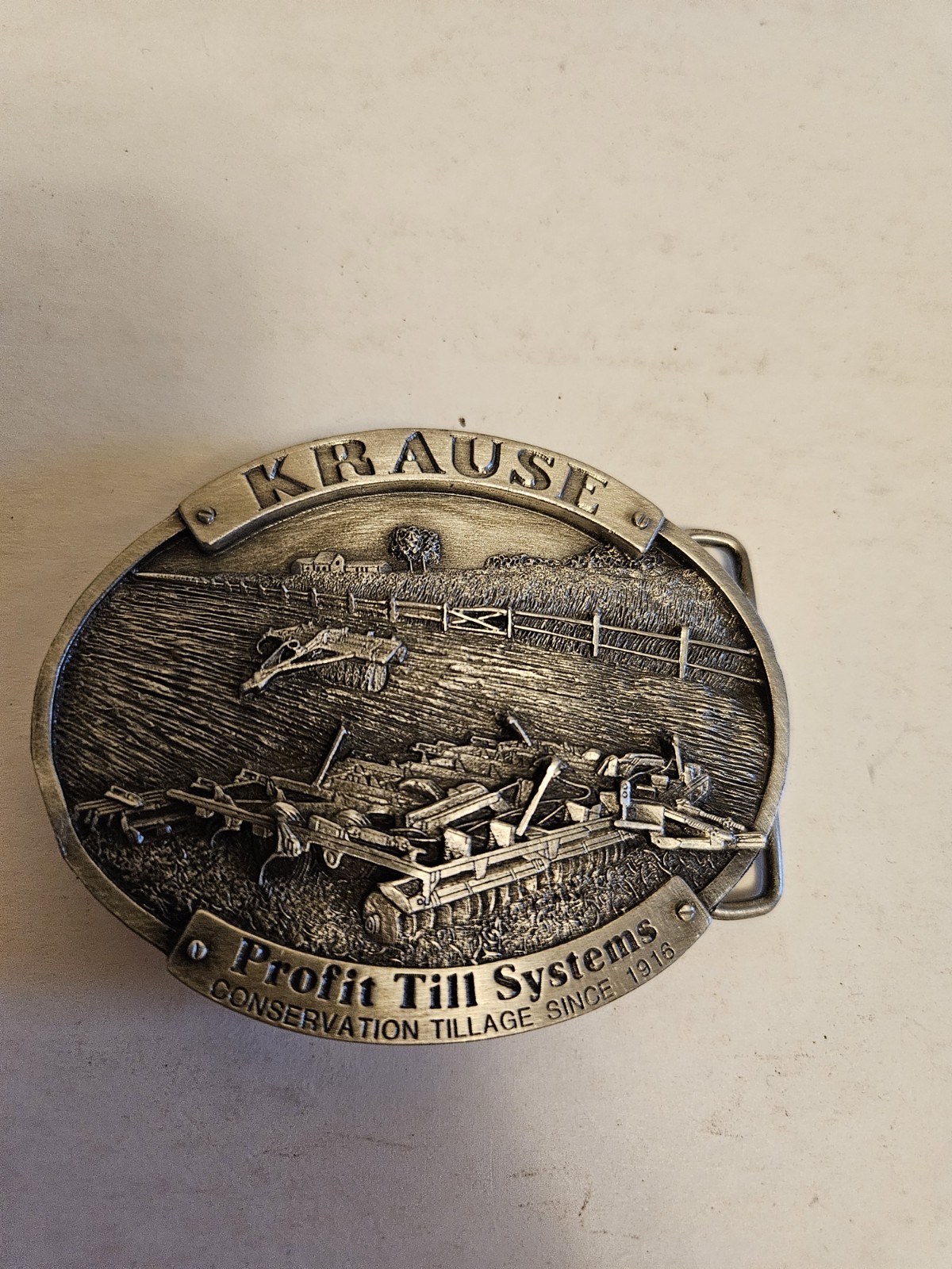 1985 Krause Plow Company Profit Till Tractor Belt Buckle – 1099 Of 1200 Limited